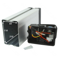 Алюминиевый корпус 415*90*135 мм